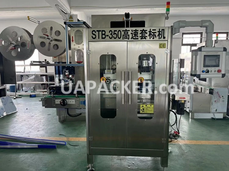 Shrink film sleeve labeling machine Shrink film sleeve labeling machine